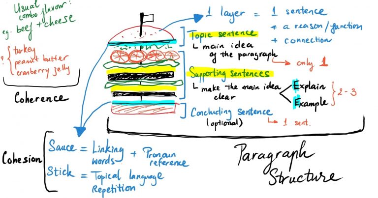 Mô hình Burger - Cải thiện tính mạch lạc và gắn kết - YOURE Blog - IELTS Writing