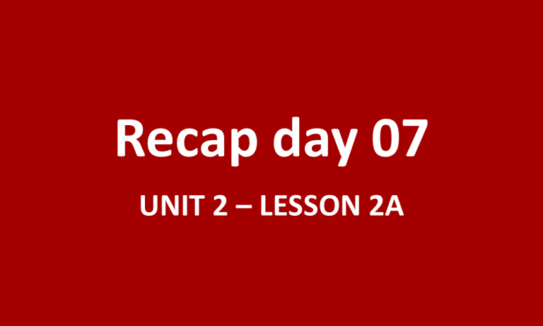 Day 07 - Khóa 1: Tóm tắt buổi học ngày 20/09/2022