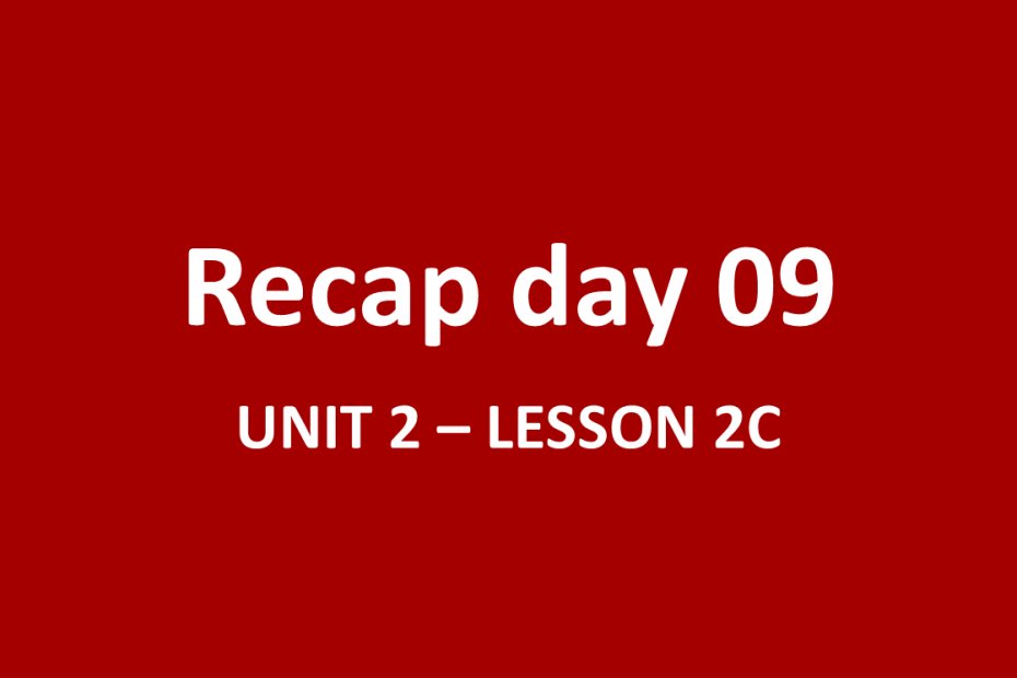 Day 09 - Khóa 1: Tóm tắt buổi học ngày 24/09/2022