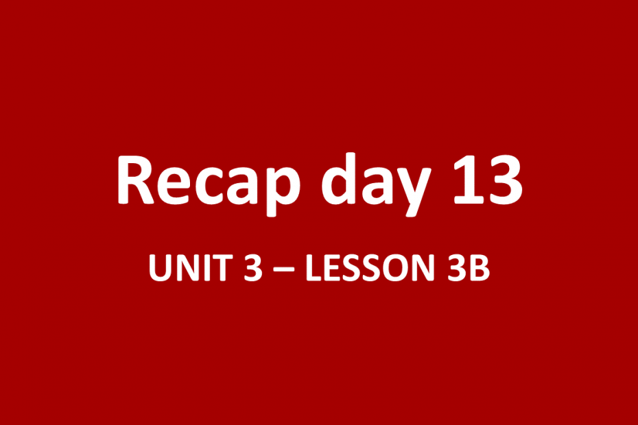 Day 13 - Khóa 1: Tóm tắt buổi học ngày 04/10/2022