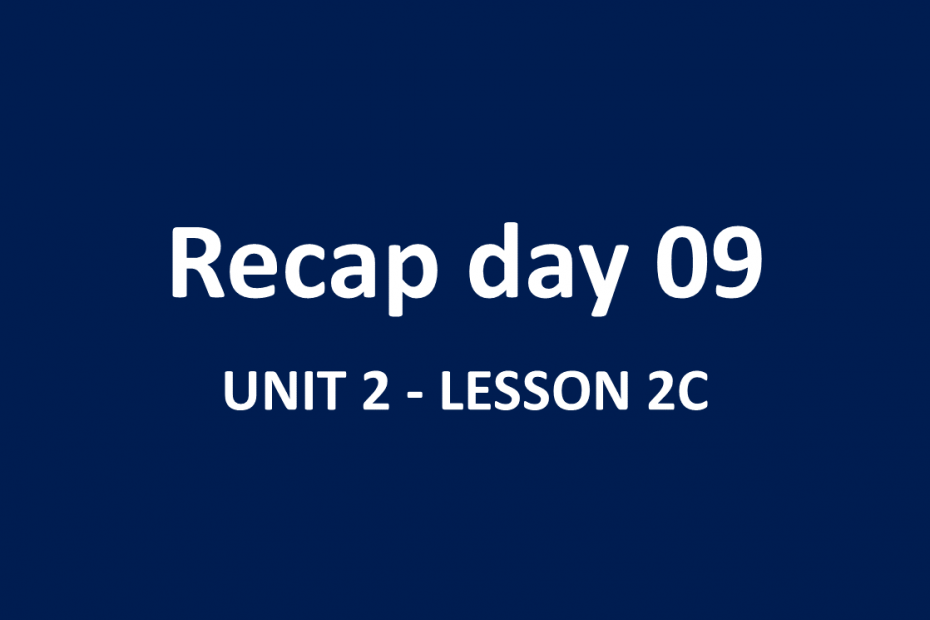 Day 09 - Khóa 2: Tóm tắt buổi học ngày 04/10/2022